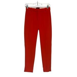 J.Crew orangy red high rise Cameron pants size 0